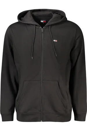 Tommy Hilfiger MĘSKA BLUZA Z ROZPINANYM NA ZAMEK CZARNY