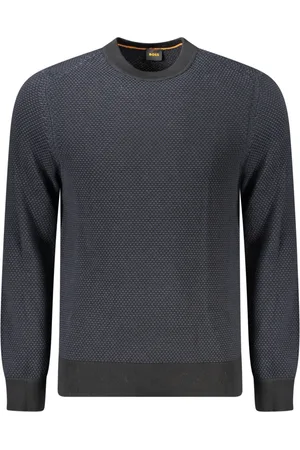 HUGO BOSS HUGO MĘSKI CZARNY SWETER