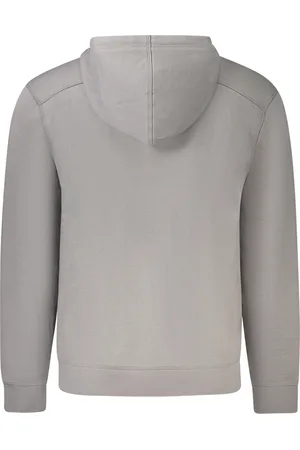 HUGO BOSS HUGO MĘSKA BLUZA BEZ ZAMKA SZARA
