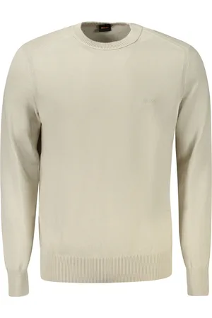 HUGO BOSS SWETER MĘSKI BEŻOWY