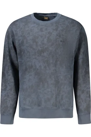 HUGO BOSS MĘSKA BLUZA Z ROZPINANYM NA ZAMEK NIEBIESKA