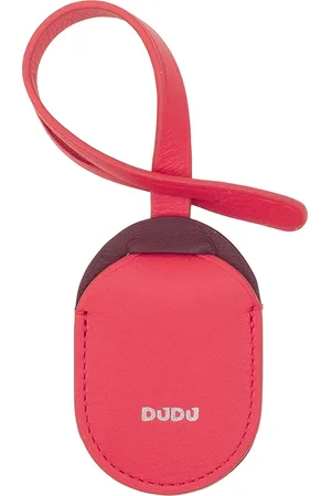 Dudu Apple AirTag Holder Cover Loop w kolorze prawdziwej skóry, etui ochronne AirTag do toreb, plecaków, walizek i akcesoriów