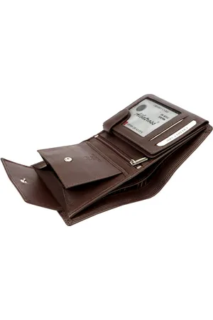 ALBATROSS Stylowy Skórzany męski portfel z RFID