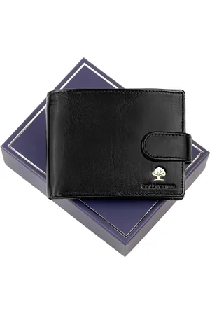LUXURY Pojemny Skórzany męski portfel od z RFID