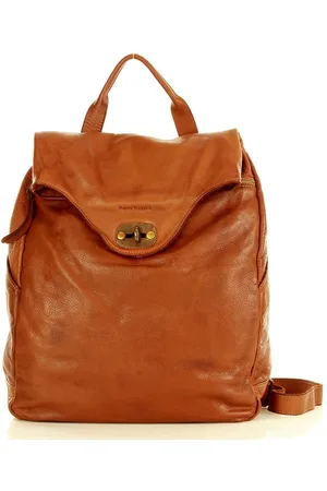 Marco mazzini MARCO MAZZINI Duży akademicki plecak old pelle travel big brąz camel