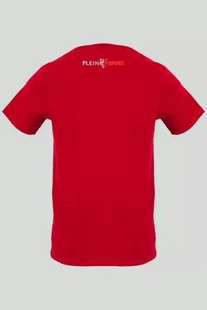 Philipp Plein Koszulka T-shirt marki model TIPS410 kolor Czerwony. Odzież męska. Sezon: Wiosna/Lato