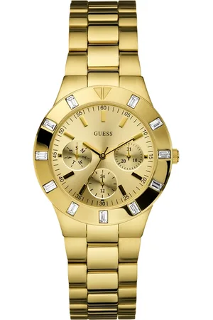 Guess Zegarek W13576L1. Kwarcowy, Kolor champagne. Kobieta.