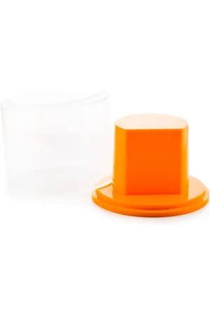 HERS Prezentowe pudełko na zegarek - plastikowe pomarańczowe
