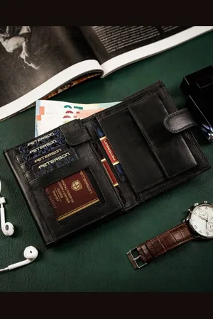 Peterson Skórzany męski portfel MR-05L-CN