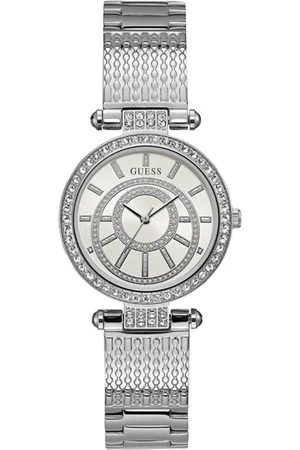 Guess Zegarek W1008L1. Kwarcowy, Kolor srebrny. Kobieta.