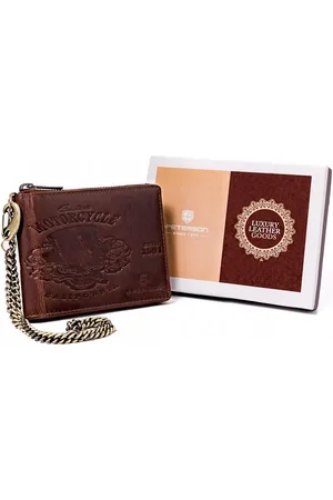 Peterson Skórzany męski portfel PTN N992C-07-HWM