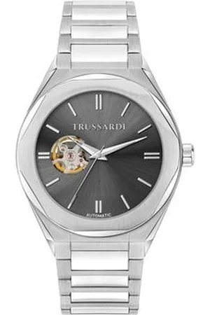 Trussardi Zegarek R2423156002. Automatyczny, Kolor szary. Mężczyzna.