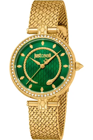Roberto Cavalli Zegarki marki model JC1L240M. Kolor Zółty, Akcesoria Damskie. sezon: Cały rok