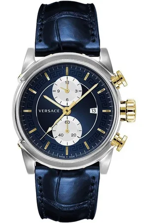 VERSACE Zegarki marki model VEV400219. Kolor Niebieski, Akcesoria Męskie. sezon: Cały rok