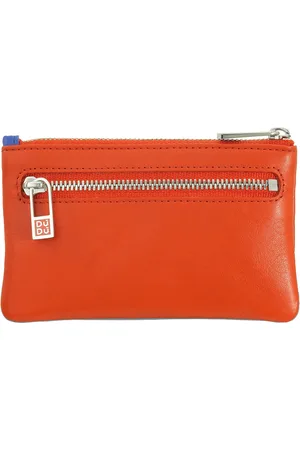 Dudu Skórzane etui na klucze z zamkiem błyskawicznym Multicolor Etui na klucze 2 metalowe kółka