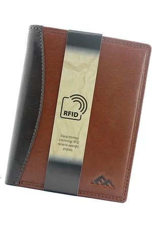 El Forrest Pojemny Skórzany męski portfel z RFID