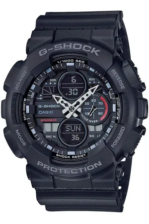 Casio Zegarki marki model GA-140. Kolor Czarny, Akcesoria Męskie. sezon: Cały rok
