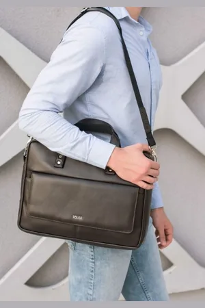 Solier TORBA MĘSKA NA RAMIĘ S32 WESTPORT BRĄZOWY VINATAGE