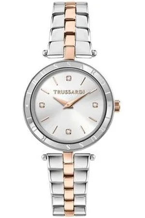 Trussardi Zegarek R2453145516. Kwarcowy, Kolor szary. Kobieta.