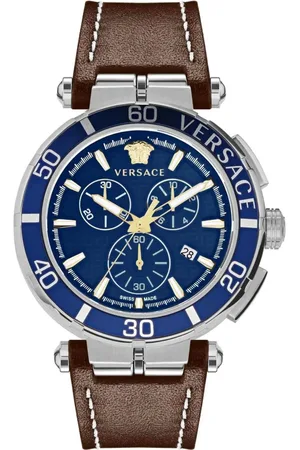 VERSACE Zegarki marki model VE3L00122. Kolor Brązowy, Akcesoria Męskie. sezon: Cały rok