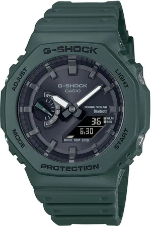 Casio Zegarki marki model GA-B2100-3AER. Kolor Zielony, Akcesoria Męskie. sezon: Cały rok