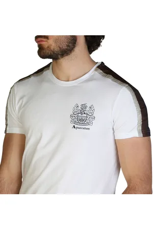 Aquascutum T-shirty marki model QMT017M0. Kolor Biały, Odzież Męskie. sezon: Wiosna/Lato