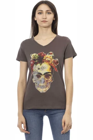 Trussardi T-shirty marki model 2BT28. Kolor Brązowy, Odzież Damskie. sezon: