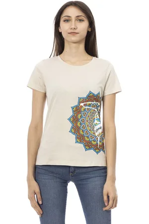 Trussardi T-shirty marki model 2BT20. Kolor Brązowy, Odzież Damskie. sezon:
