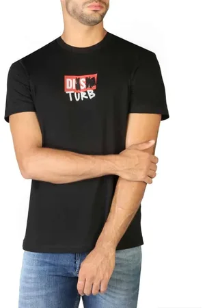Diesel T-shirty marki model T-DIEGOS-B10_0GRAM. Kolor Czarny, Odzież Męskie. sezon: Wiosna/Lato
