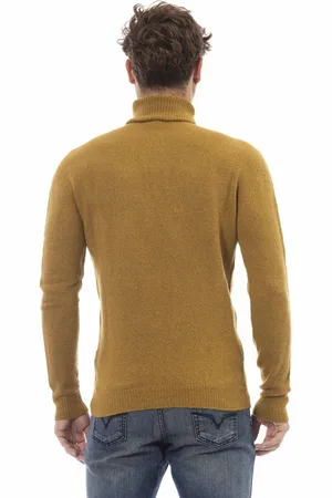 ALPHA STUDIO Swetry marki model AU7071G. Kolor Brązowy, Odzież Męskie. sezon: