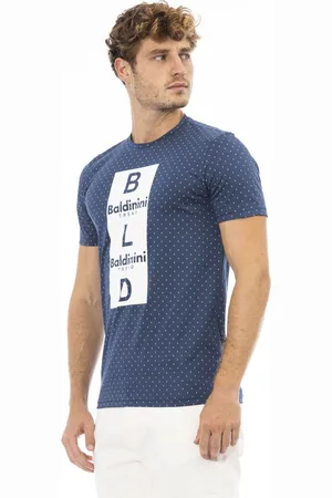 BALDININI T-shirty marki model TSU538_COMO. Kolor Niebieski, Odzież Męskie. sezon: Wiosna/Lato