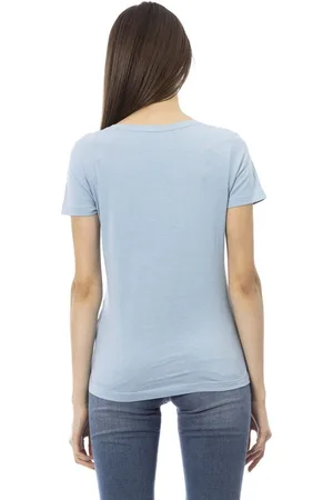 Trussardi T-shirty marki model 2BT11. Kolor Niebieski, Odzież Damskie. sezon: