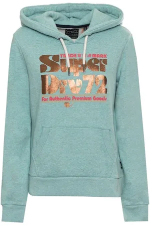 Superdry Bluzy marki model W2011965A-. Kolor Zielony, Odzież Damskie. sezon: Jesień/Zima