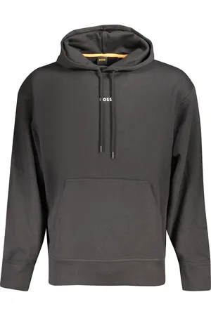 HUGO BOSS MĘSKA BLUZA BEZ ZAMKA CZARNA