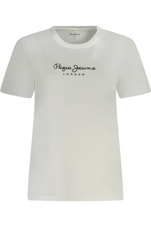 Pepe Jeans KOSZULKA Z KRÓTKIM RĘKAWEM DAMSKA BIAŁA
