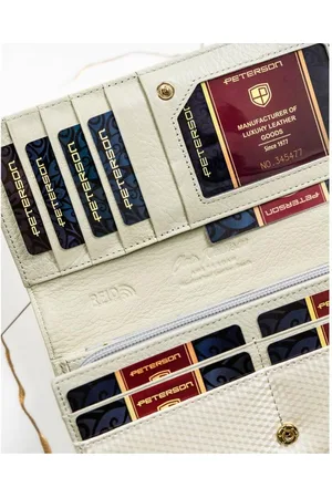 Peterson Portfel damski pojemny lakierowany RFID