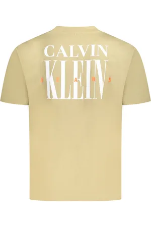 Calvin Klein MĘSKA KOSZULKA Z KRÓTKIM RĘKAWEM ZIELONA