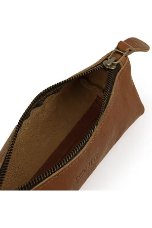 Solier Piórnik skórzany etui na pióro długopis Solier SA51 vintage brown genuine