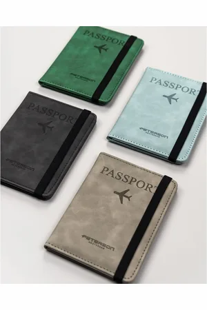 Peterson Etui na dokumenty/paszport wykonane ze skóry ekologicznej w zielonym kolorze