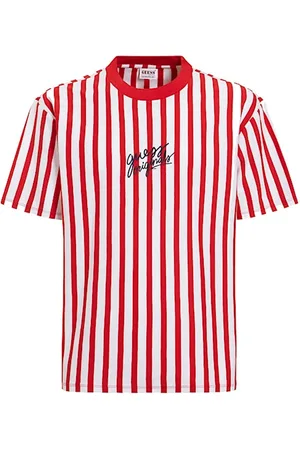 Guess T-shirty marki model M1RP01-K9Y40. Kolor Czerwony, Odzież Męskie. sezon: Cały rok