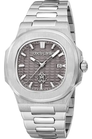 Roberto Cavalli Zegarki marki model RC5G136M0035. Kolor Szary, Akcesoria Męskie. sezon: Cały rok