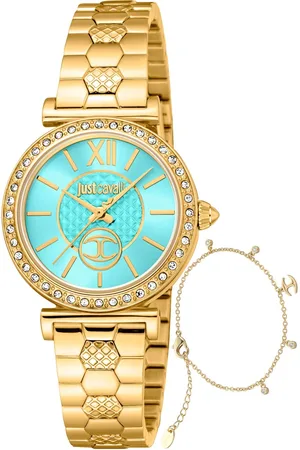 Roberto Cavalli Zegarki marki model JC1L273M0065. Kolor Zółty, Akcesoria Damskie. sezon: Cały rok