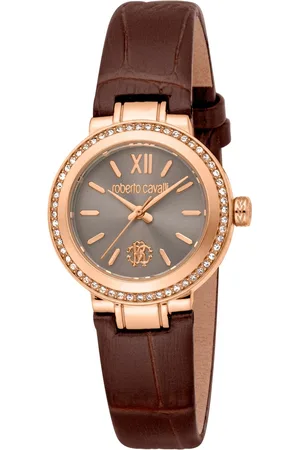Roberto Cavalli Zegarki marki model RC5L123L0035. Kolor Brązowy, Akcesoria Damskie. sezon: Cały rok