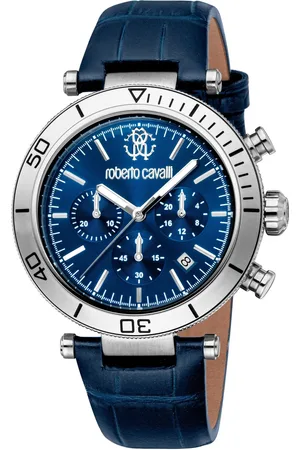 Roberto Cavalli Zegarki marki model RC5G128L0025. Kolor Niebieski, Akcesoria Męskie. sezon: Cały rok