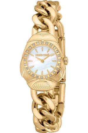 Roberto Cavalli Zegarki marki model RC5L093M0025. Kolor Zółty, Akcesoria Damskie. sezon: Cały rok