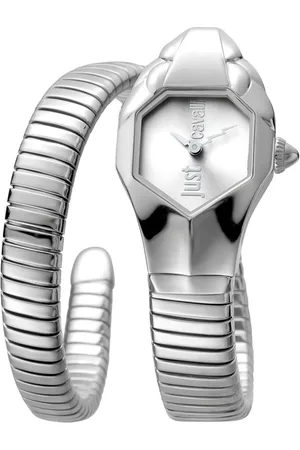 Roberto Cavalli Zegarki marki model JC1L001M0015. Kolor silver grey, Akcesoria Damskie. sezon: Cały rok