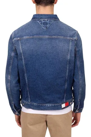 Tommy Hilfiger Kurtki marki model DM0DM18242-. Kolor Niebieski, Odzież Męskie. sezon: Cały rok