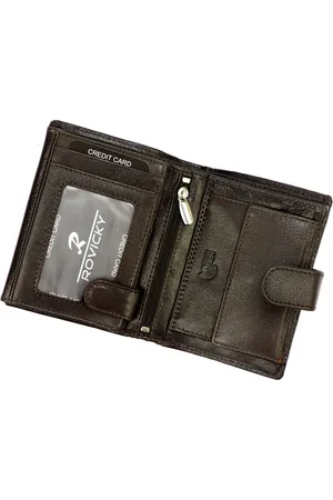 ROVICKY Skórzany męski portfel N4-RVT RFID
