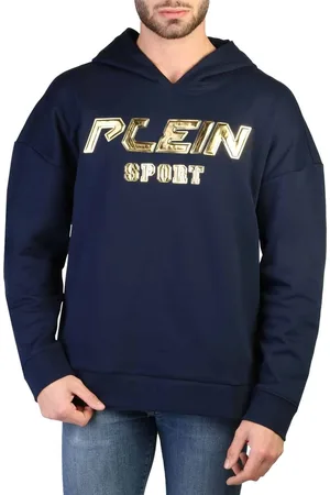 Philipp Plein SPORTOWA BLUZA PLEIN BEZ ZAMKA MĘSKA NIEBIESKA