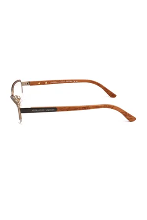 Alexander McQueen Okulary AMQ4183WCX. Okulary, Kolor brązowy. Kobieta.